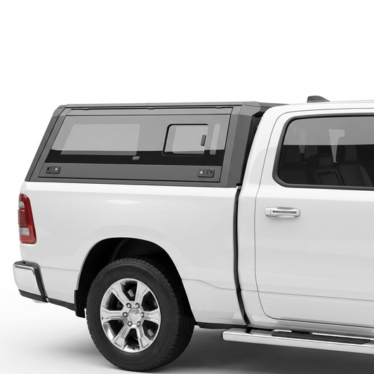 RAM 1500 2009-2018 5.5ft | TKMAUTO Aluminum Truck Bed Cap Side Windows