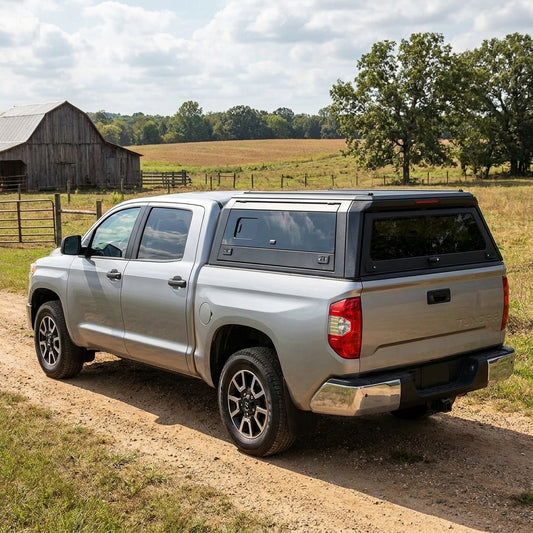 Toyota Tundra Truck Bed Cap with Side Windows 2007-2021 6.5ft | TKMAUTO