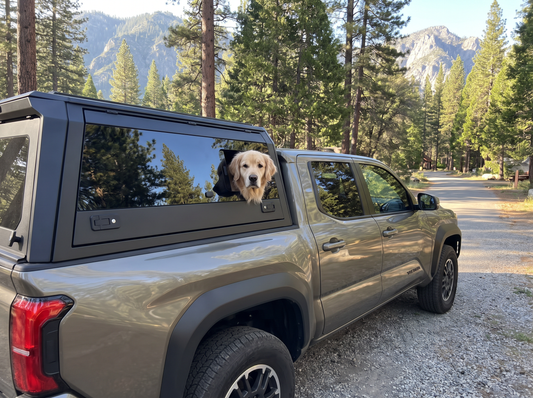 2024-26 Toyota Tacoma 5 ft Bed Aluminum Camper Shell with Sliding Windows | Truck Bed Cap & Bed Topper