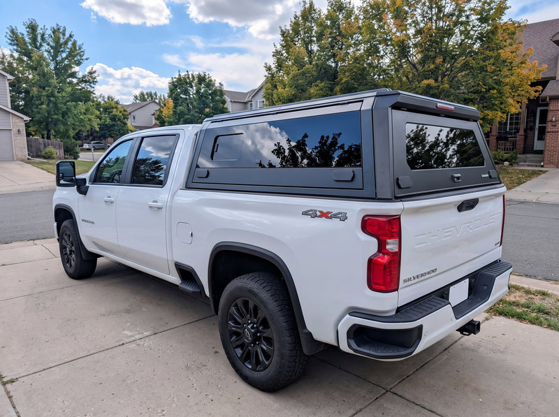 2019-26 Chevy Silverado & GMC Sierra 1500 6.5 ft Bed Aluminum Camper Shell with Sliding Windows | Truck Bed Cap & Bed Topper