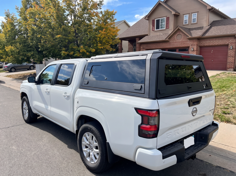 2022-2026 Nissan Frontier 5 ft Bed Aluminum Camper Shell with Sliding Windows | Truck Bed Cap & Bed Topper