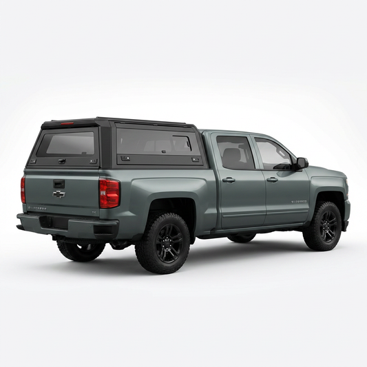 GMC Sierra & Silverado 1500 2019-2025 6.5ft | TKMAUTO Aluminum Truck Bed Cap Side Windows