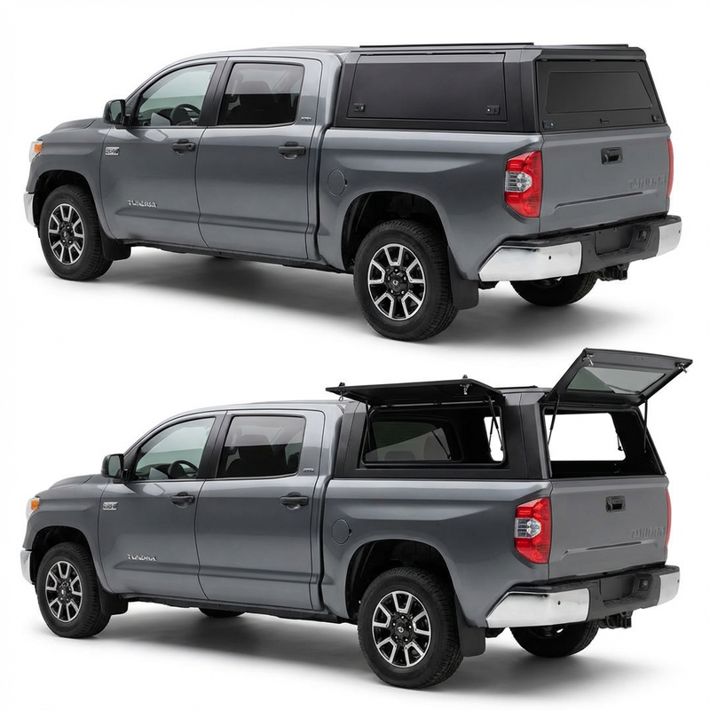 Toyota Tundra Truck Bed Cap 2007-2021 5.5ft | TKMAUTO Aluminum Topper Canopy