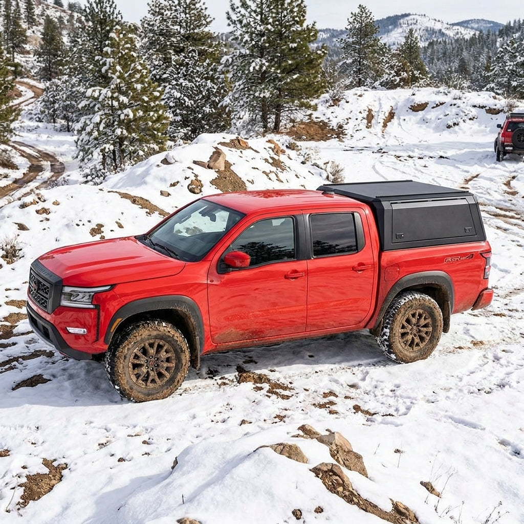 2015-2026 Nissan Frontier 5 ft bed TKMAUTO aluminum camper shell — image 6 of 9