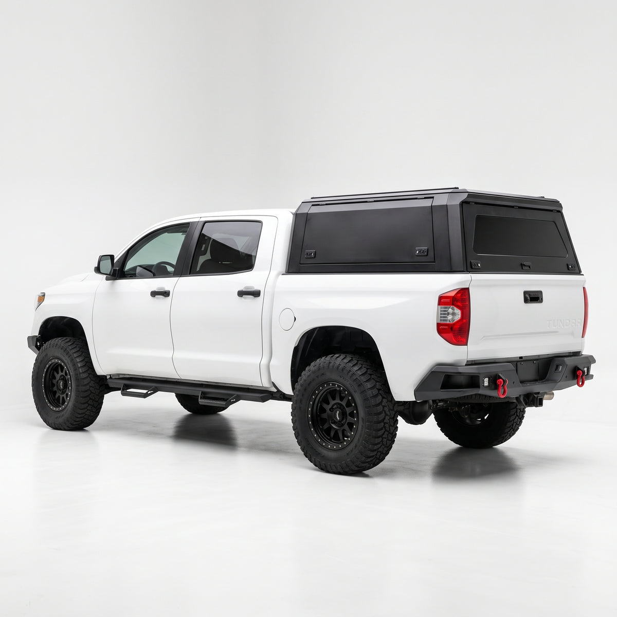 2007-2021 Toyota Tundra 5.5 ft bed TKMAUTO aluminum camper shell — image 2 of 15