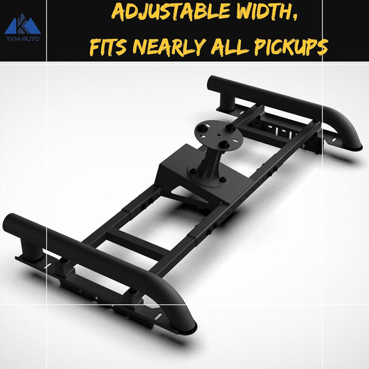 SRB-R002 Black Spare Tire Carrier fit Full Size and Mid Size Trucks