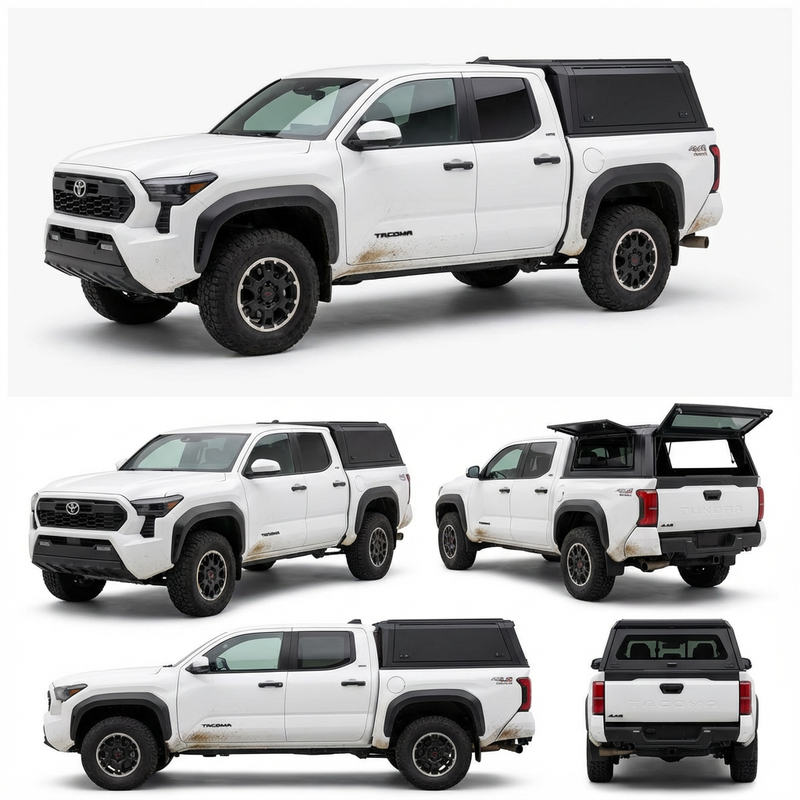 Toyota Tacoma 2016-2023 5.0ft | TKMAUTO Aluminum Truck Bed Cap